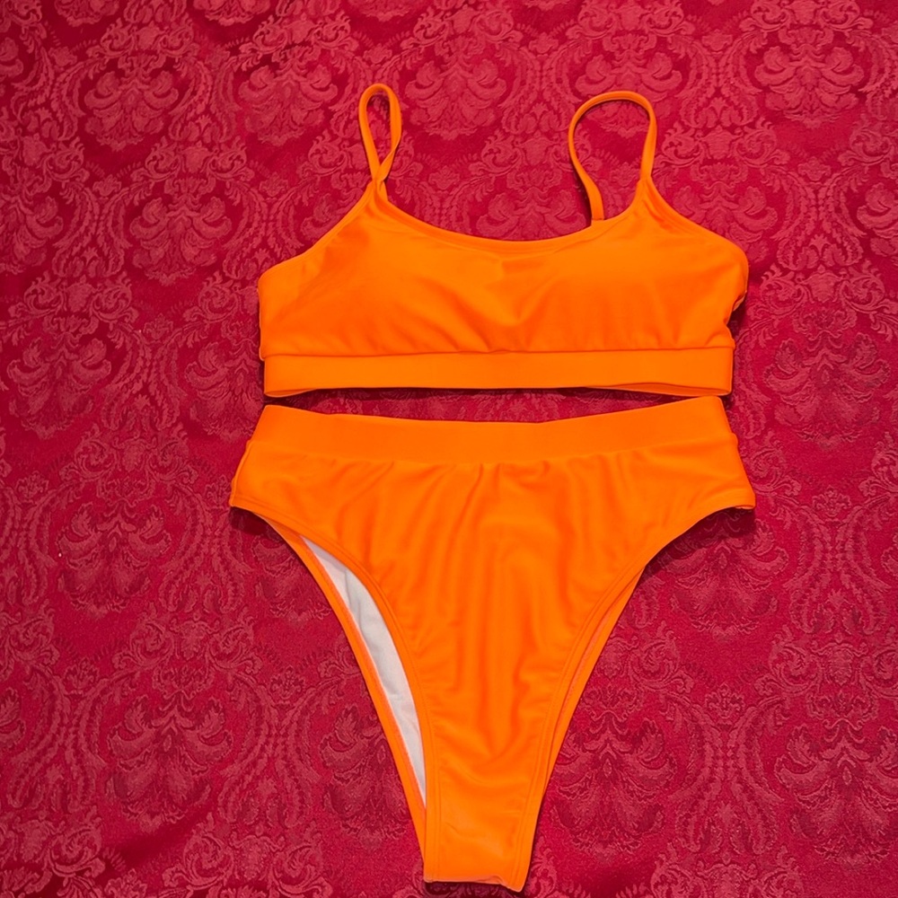 NWOT Bright Orange Bikini